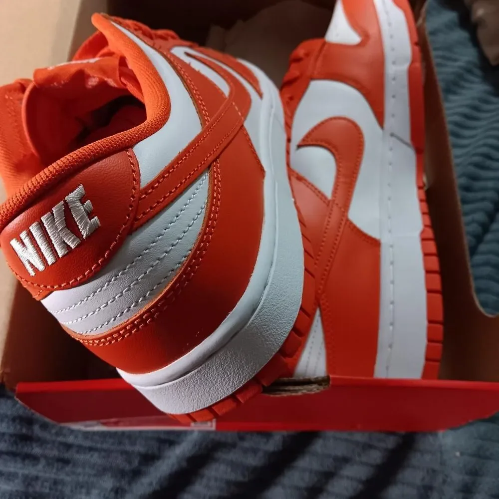 Nike Men's Orange and White Trainers
